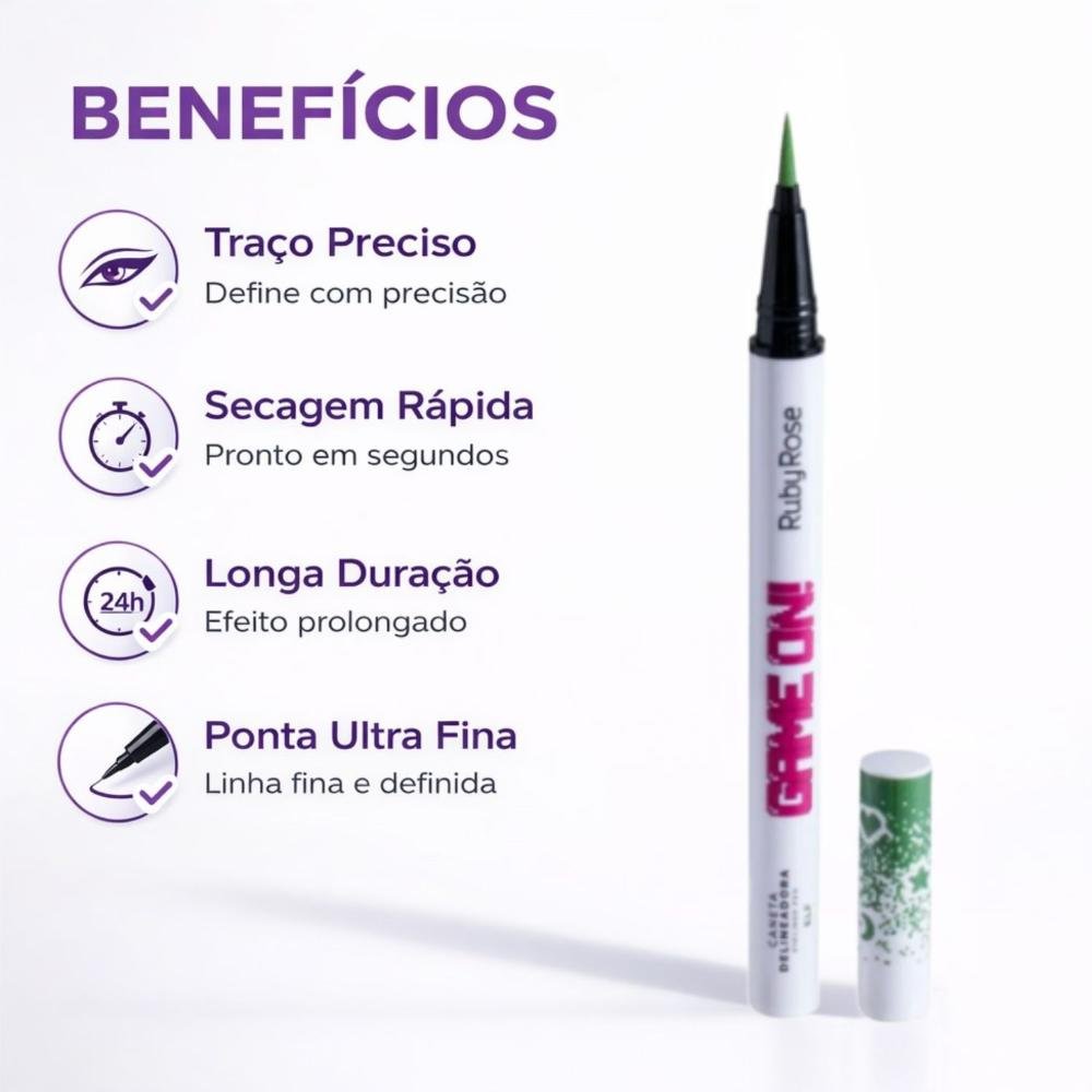 Caneta Delineadora Ruby Rose Game On Elf Hb-2201-8 On Elf 8
