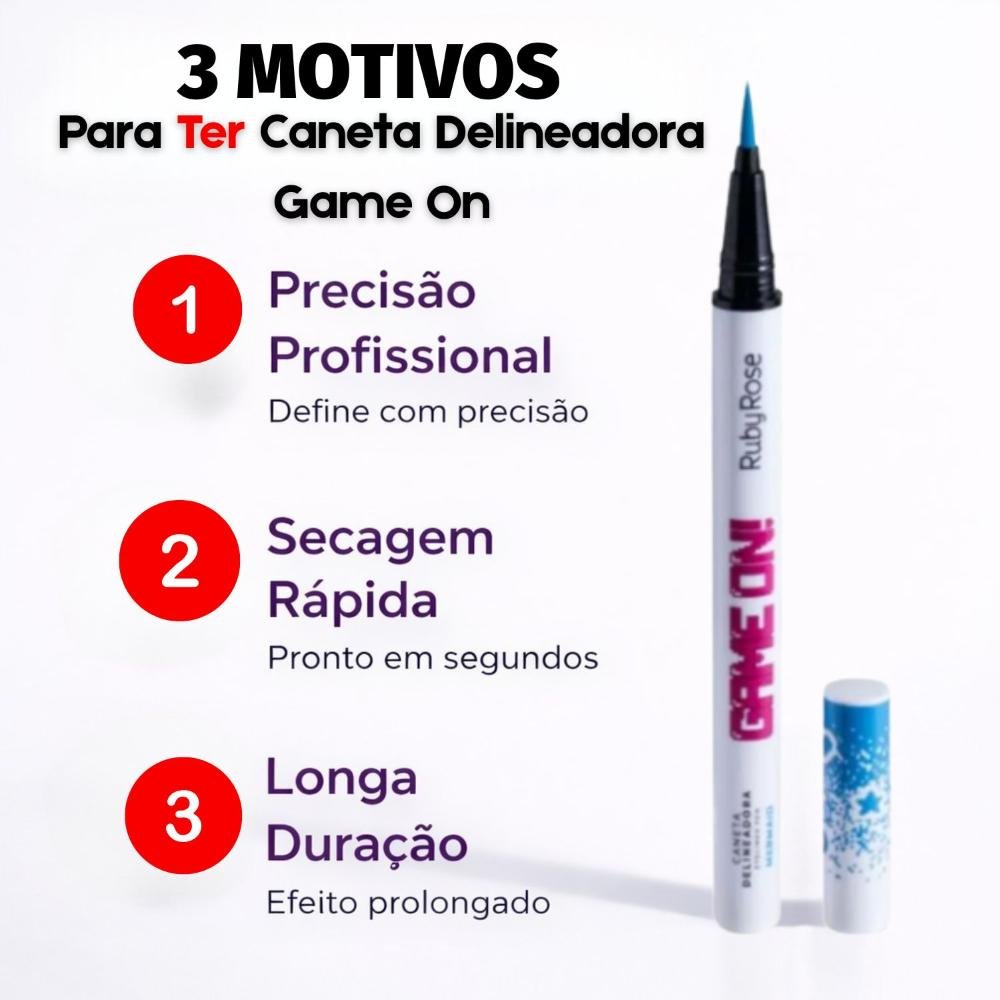 Caneta Delineadora Ruby Rose Game On Mermaid Hb-2201-7 On Mermaid 5