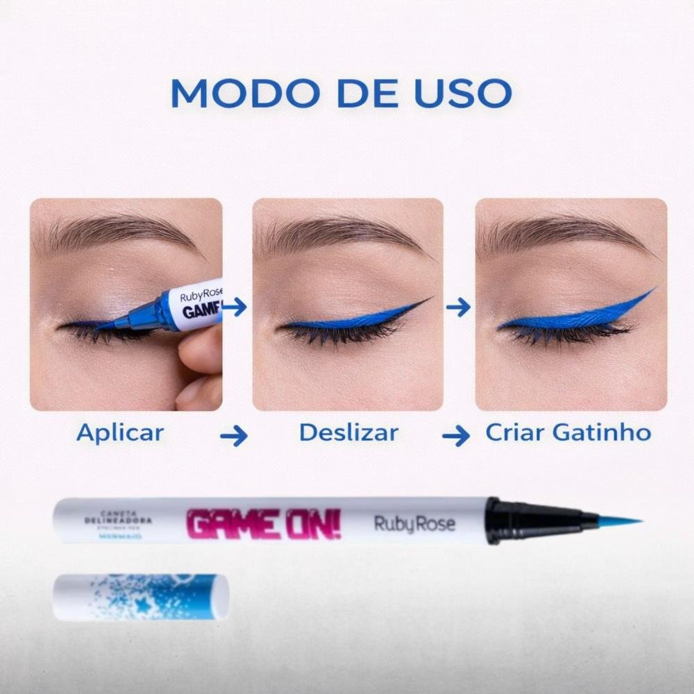 Caneta Delineadora Ruby Rose Game On Mermaid Hb-2201-7 On Mermaid 6