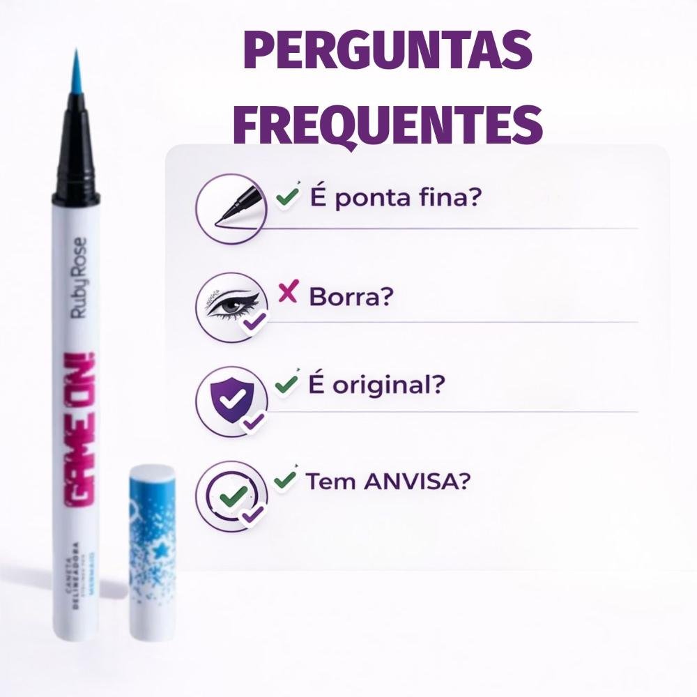 Caneta Delineadora Ruby Rose Game On Mermaid Hb-2201-7 On Mermaid 7