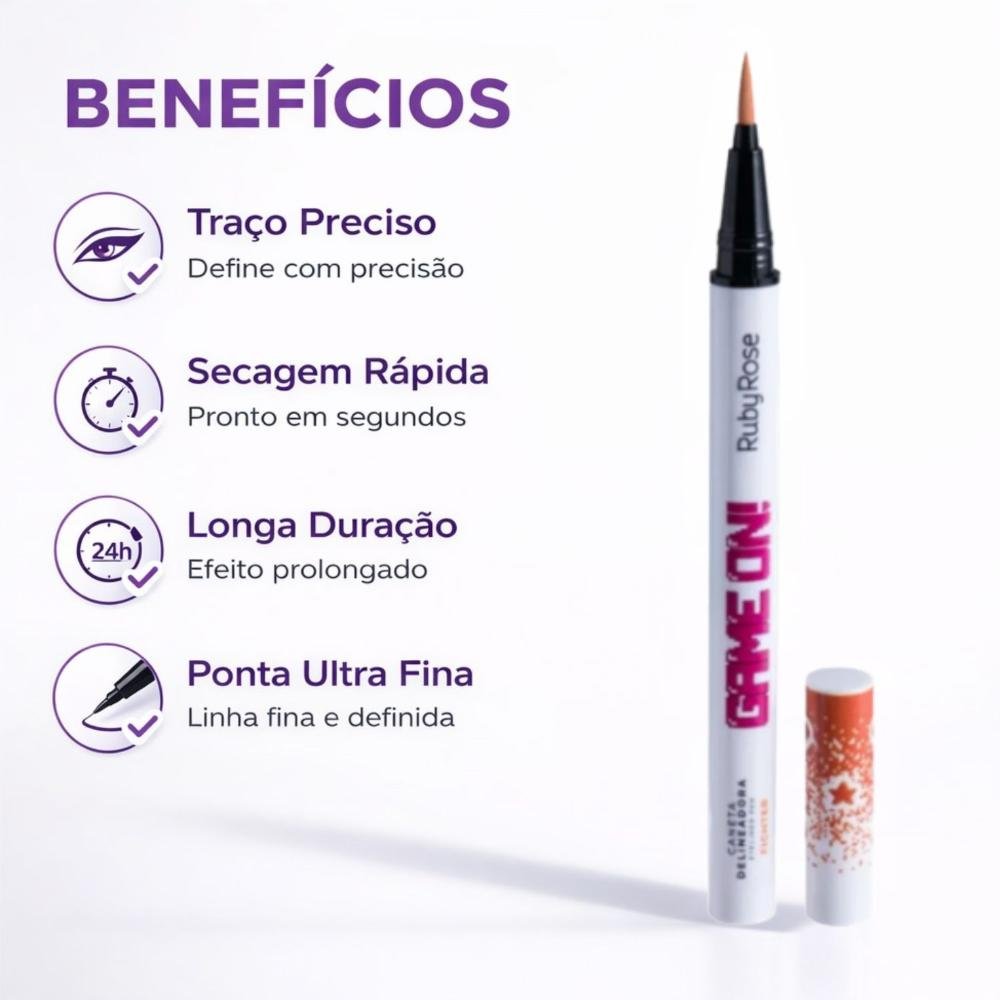 Caneta Delineadora Ruby Rose Game On Fighter Hb-2201-4 On Fighter 2