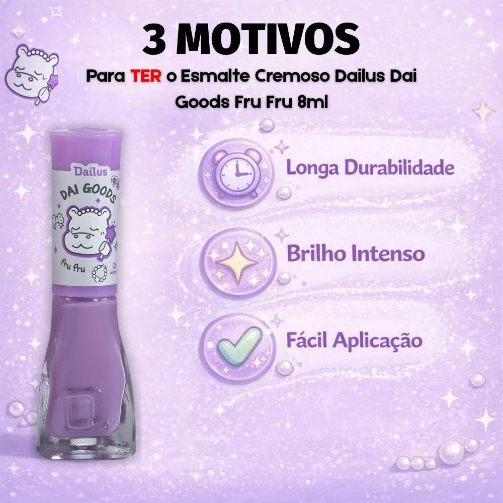 Esmalte Cremoso Dailus Dai Goods Fru Fru 8ml Fru Fru 6