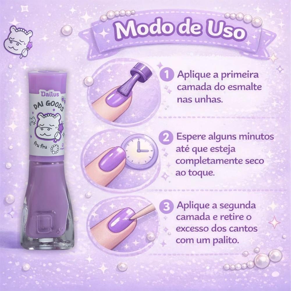 Esmalte Cremoso Dailus Dai Goods Fru Fru 8ml Fru Fru 7
