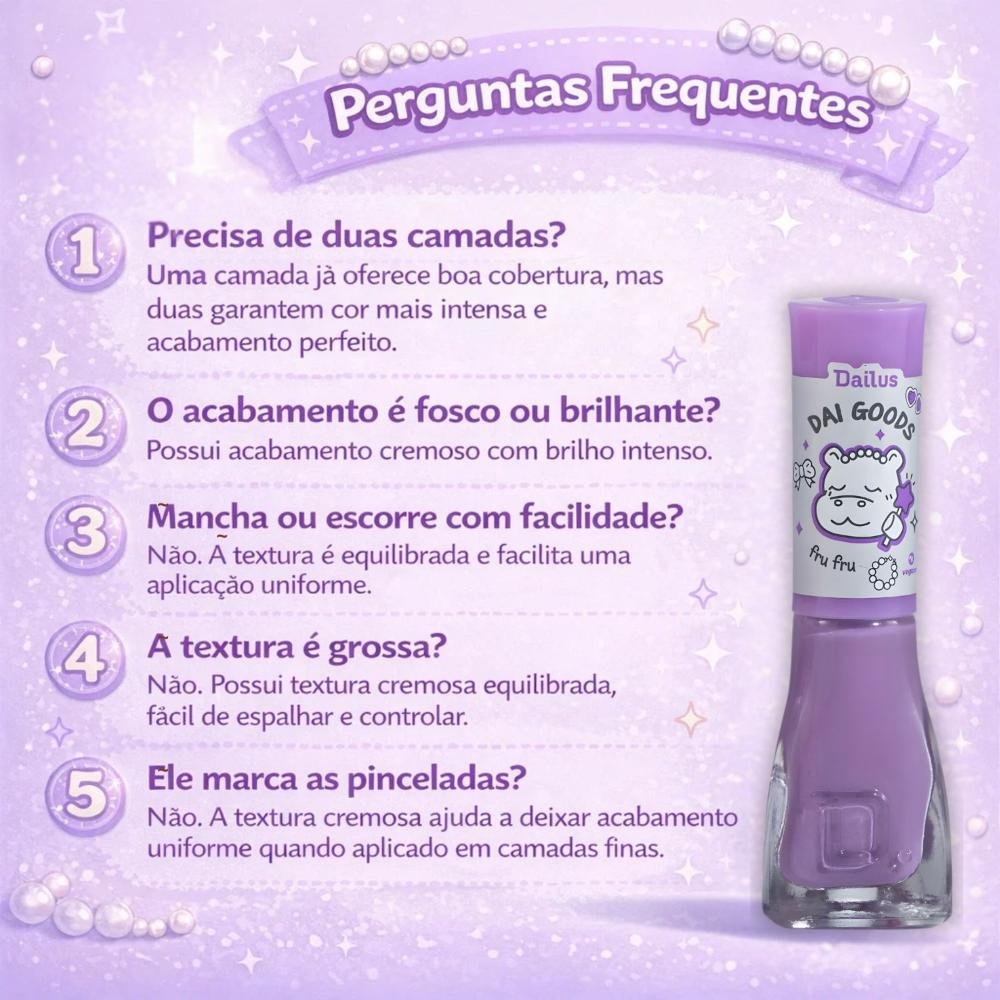 Esmalte Cremoso Dailus Dai Goods Fru Fru 8ml Fru Fru 8