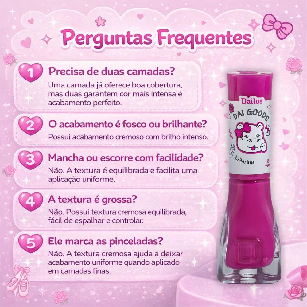 Esmalte Cremoso Dailus Dai Goods Bailarina 8ml Bailarina 8