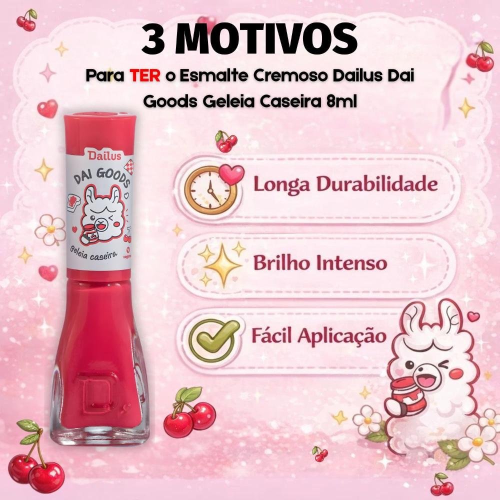Esmalte Cremoso Dailus Dai Goods Geleia Caseira 8ml Geleia 6
