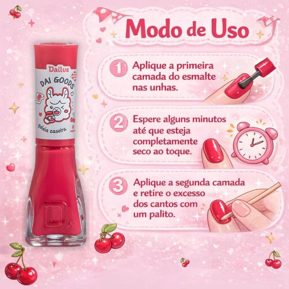 Esmalte Cremoso Dailus Dai Goods Geleia Caseira 8ml Geleia 7