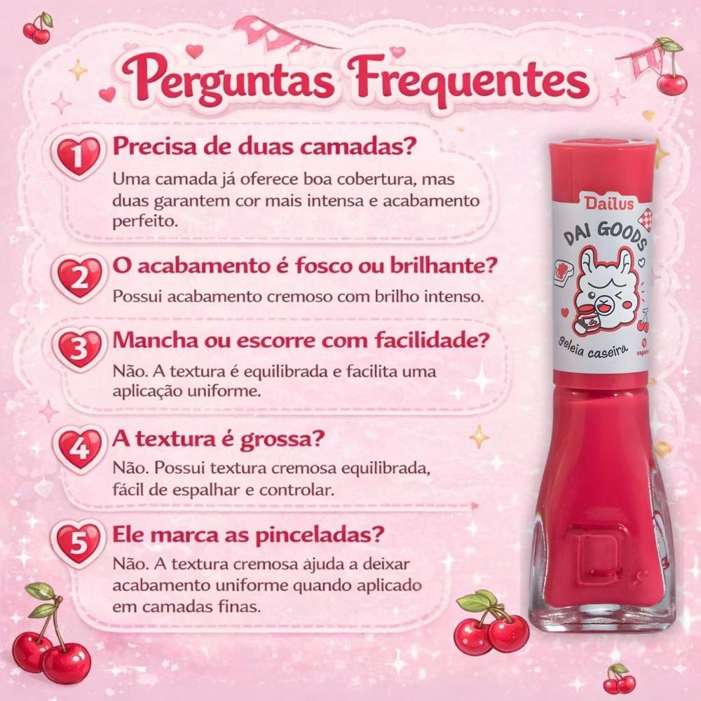 Esmalte Cremoso Dailus Dai Goods Geleia Caseira 8ml Geleia 8