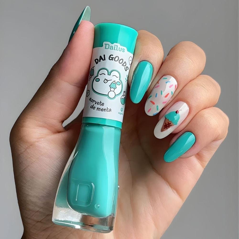Esmalte Cremoso Dailus Dai Goods Sorvete De Menta 8ml Sorvete De Menta 5
