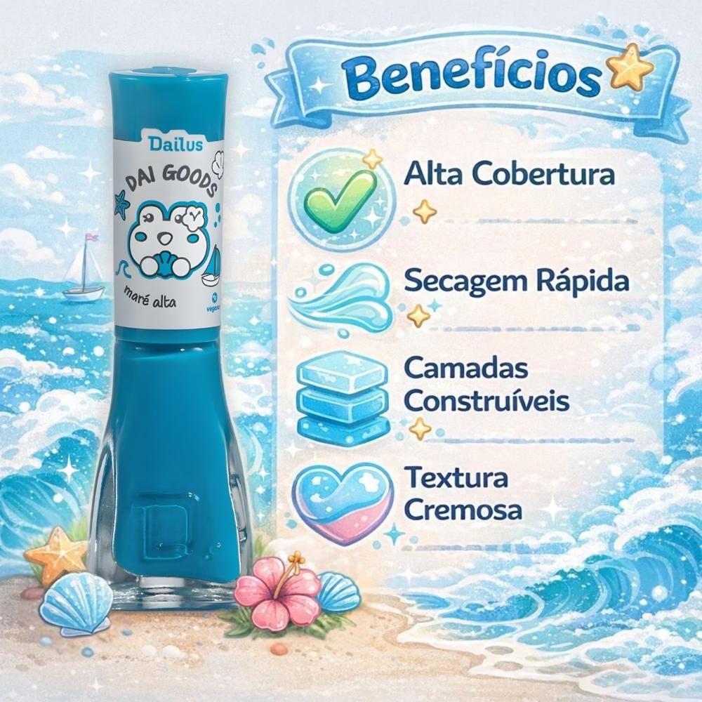 Esmalte Cremoso Dailus Dai Goods Maré Alta 8ml Maré Alta 2
