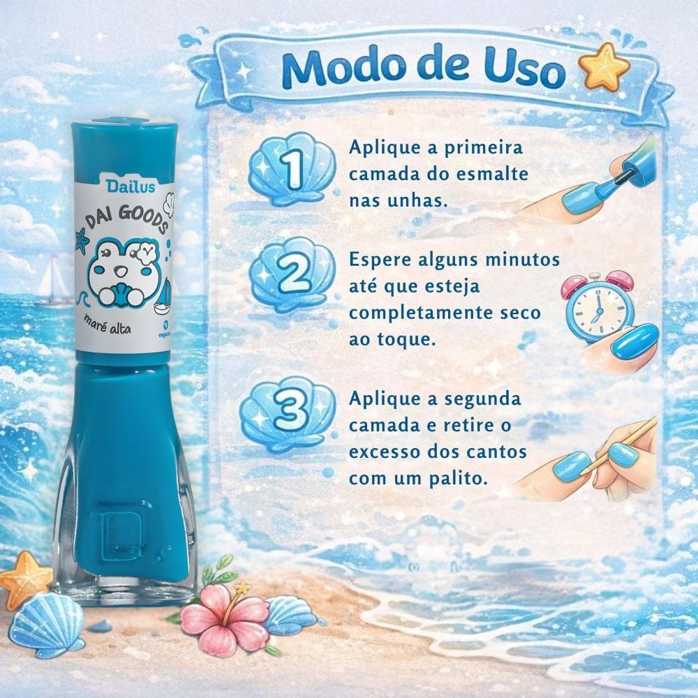 Esmalte Cremoso Dailus Dai Goods Maré Alta 8ml Maré Alta 7