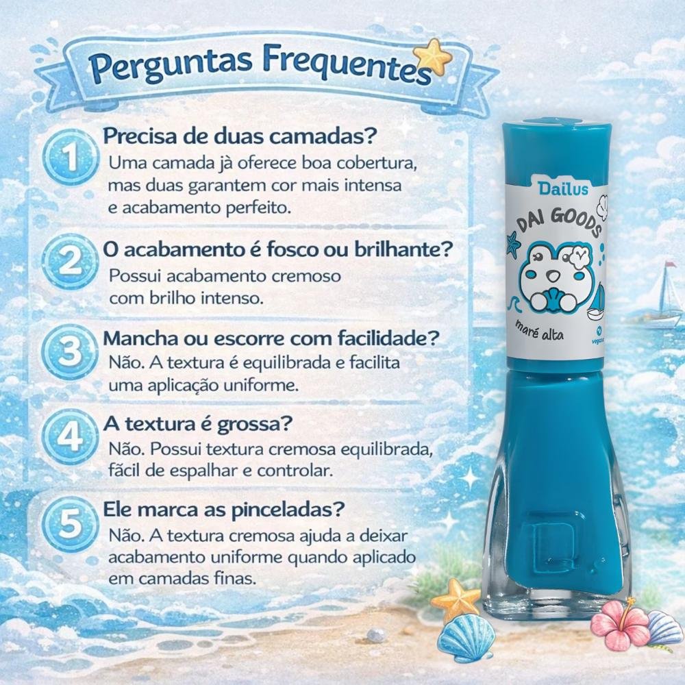 Esmalte Cremoso Dailus Dai Goods Maré Alta 8ml Maré Alta 8