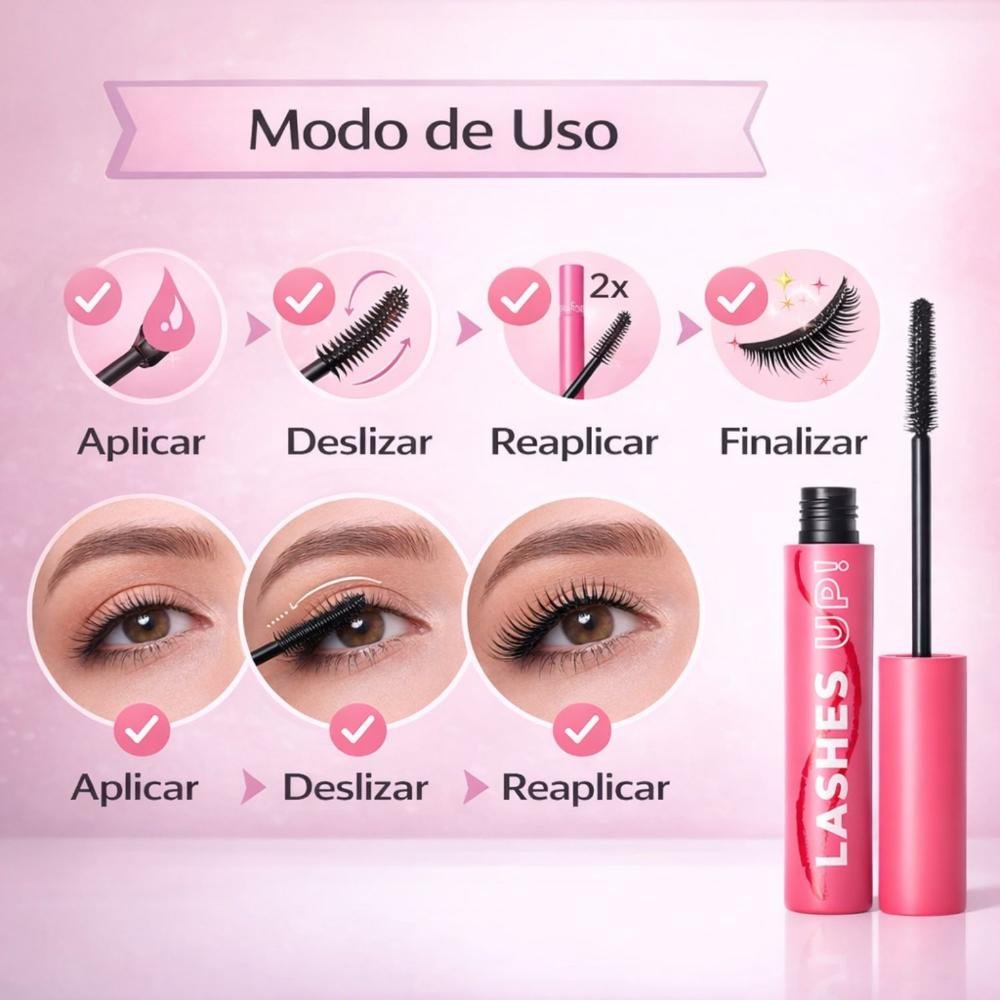 Máscara Para Cílios Ruby Rose Lashes Up! Long Master Alonga e Define Hb-e2006 Preto 6