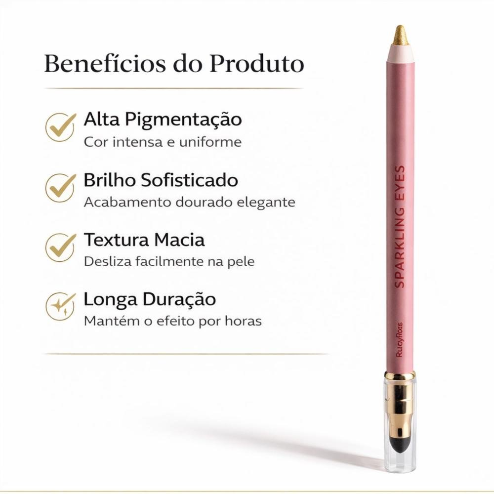 Lápis De Olhos Ruby Rose Sparkling Eyes Goden Years Hb-e2401-1 Goden Years 2