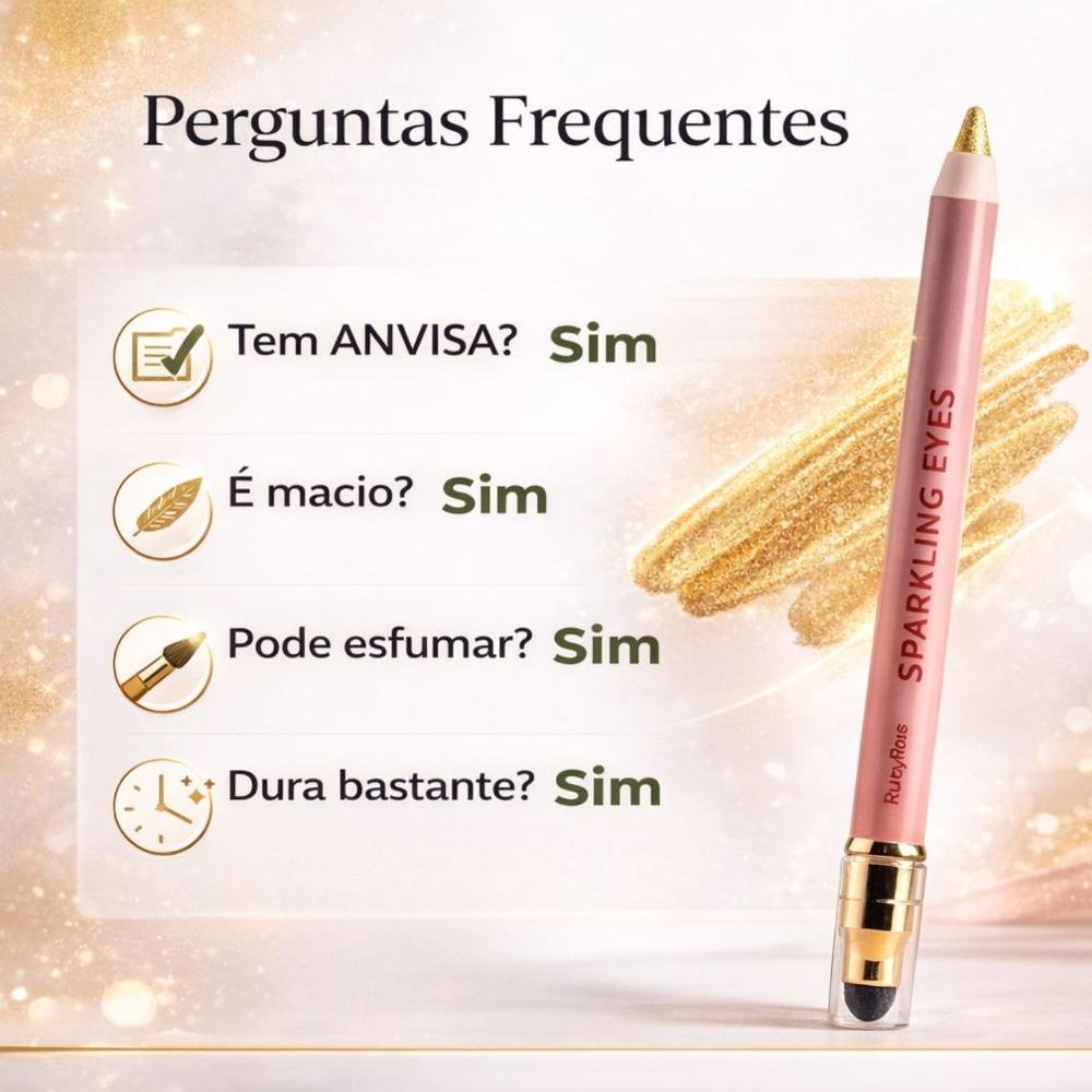 Lápis De Olhos Ruby Rose Sparkling Eyes Goden Years Hb-e2401-1 Goden Years 7