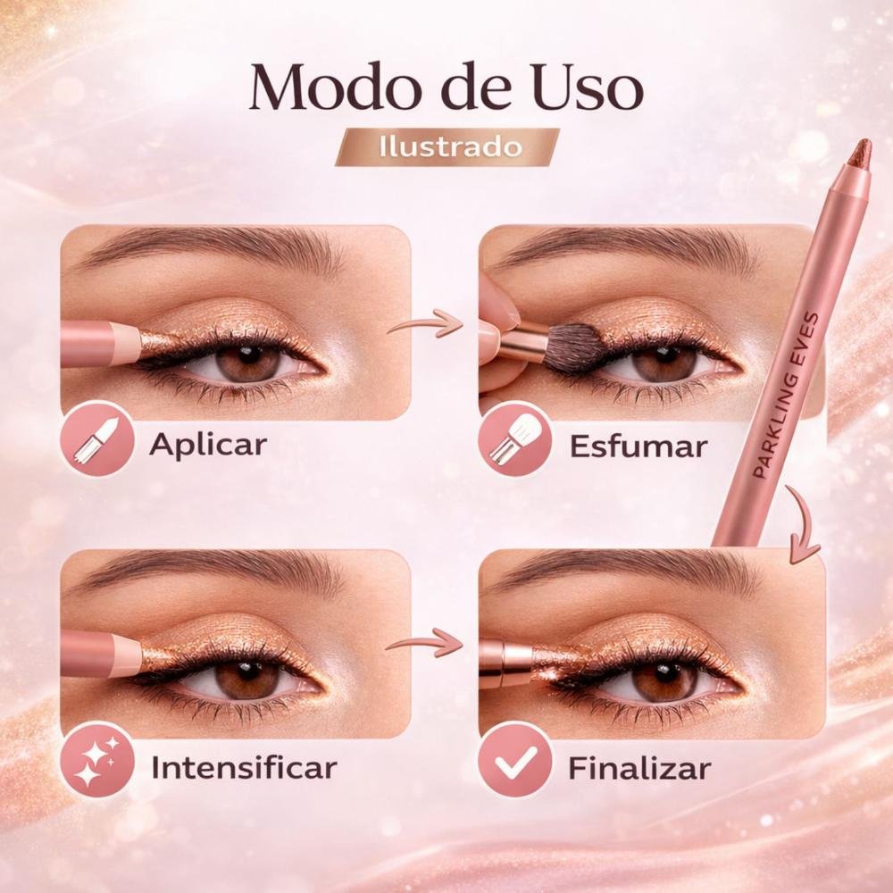 Lápis De Olhos Ruby Rose Sparkling Eyes Copper Liner Hb-e2401-3 Copper Liner 6