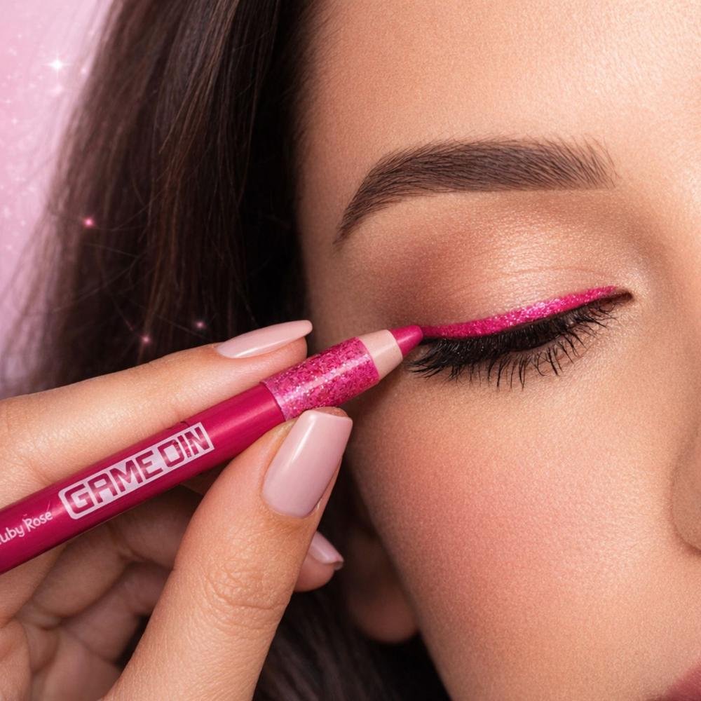 Lápis Colorido Em Gel Para Olhos Ruby Rose Game On Load Hb-2400-3 Load 3