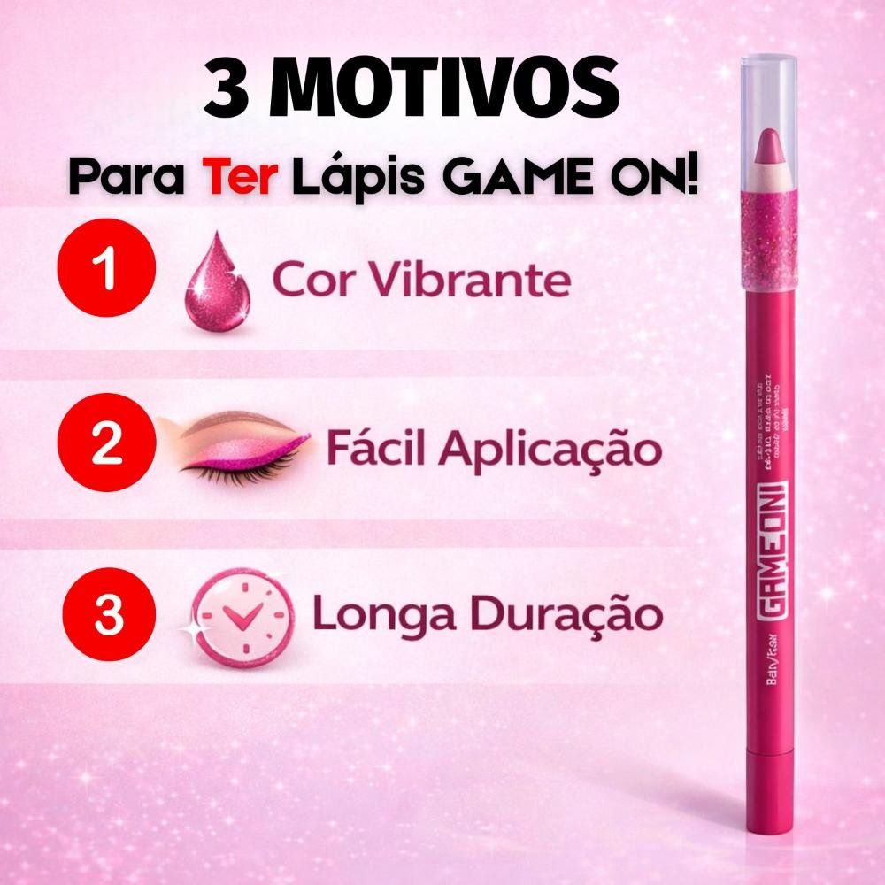Lápis Colorido Em Gel Para Olhos Ruby Rose Game On Load Hb-2400-3 Load 4