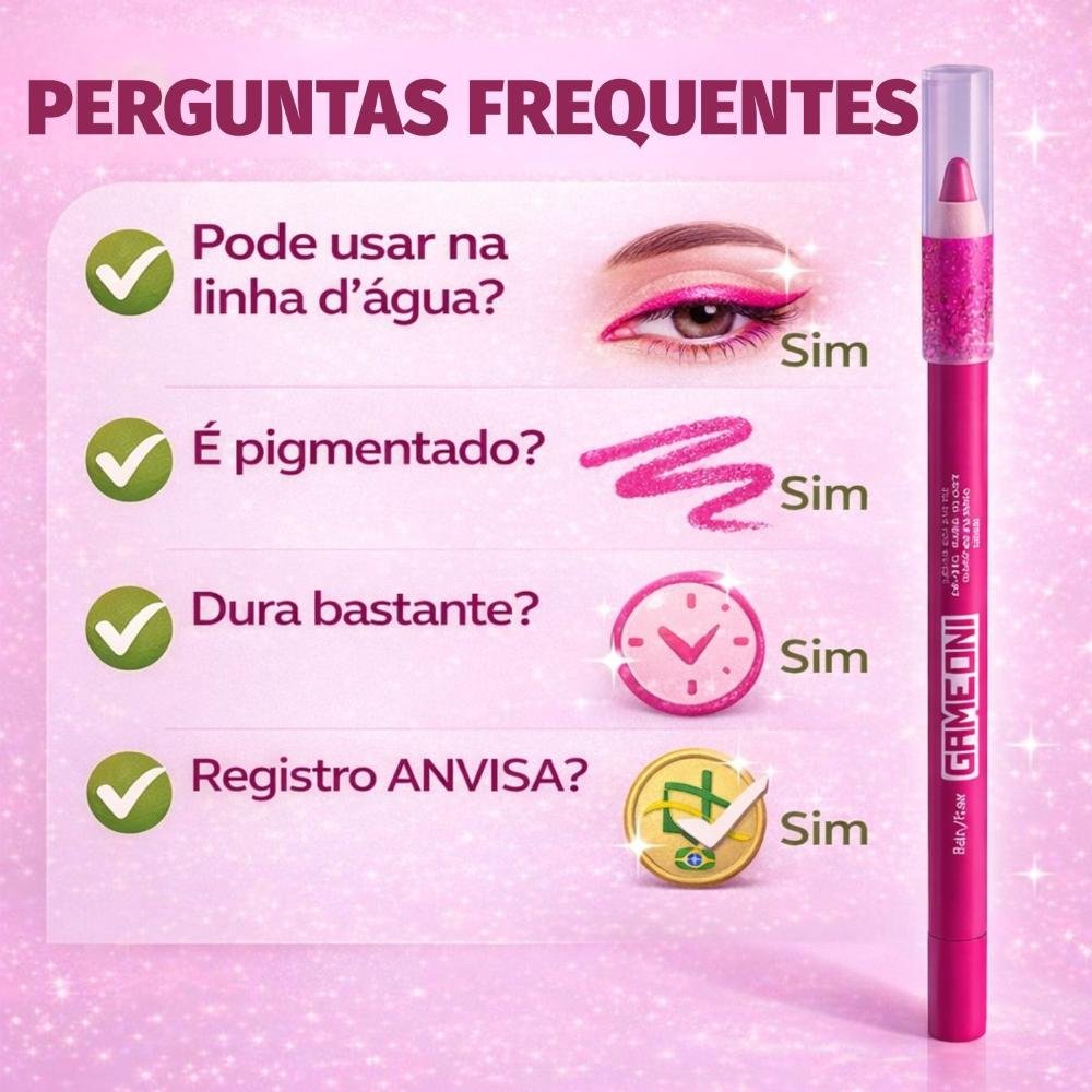 Lápis Colorido Em Gel Para Olhos Ruby Rose Game On Load Hb-2400-3 Load 6