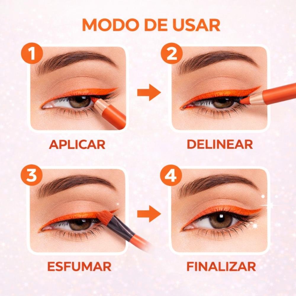 Lápis Colorido Em Gel Para Olhos Ruby Rose Game On Run Hb-2400-5 Run 3