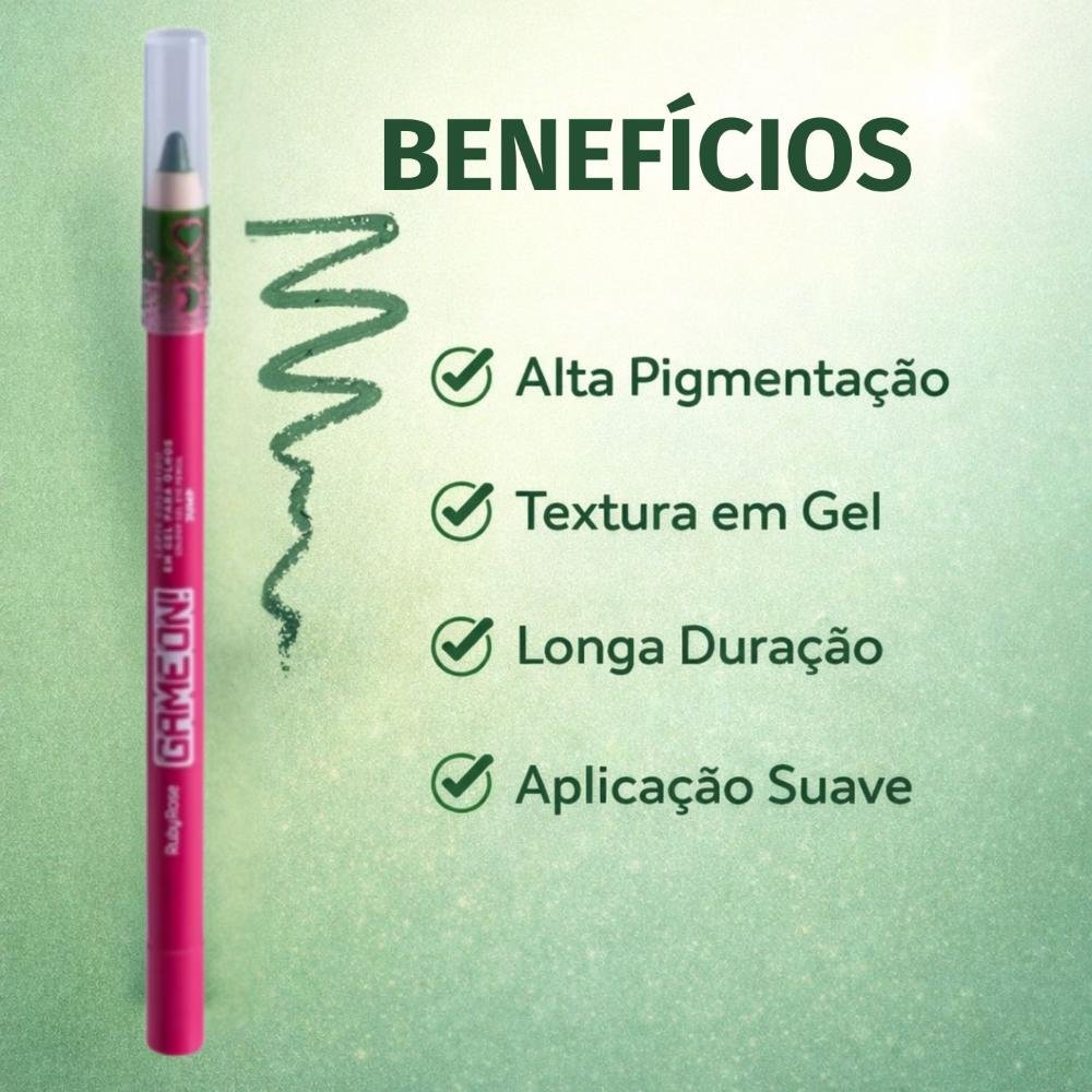 Lápis Colorido Em Gel Para Olhos Ruby Rose Game On Jump Hb-2400-2 Jump 2