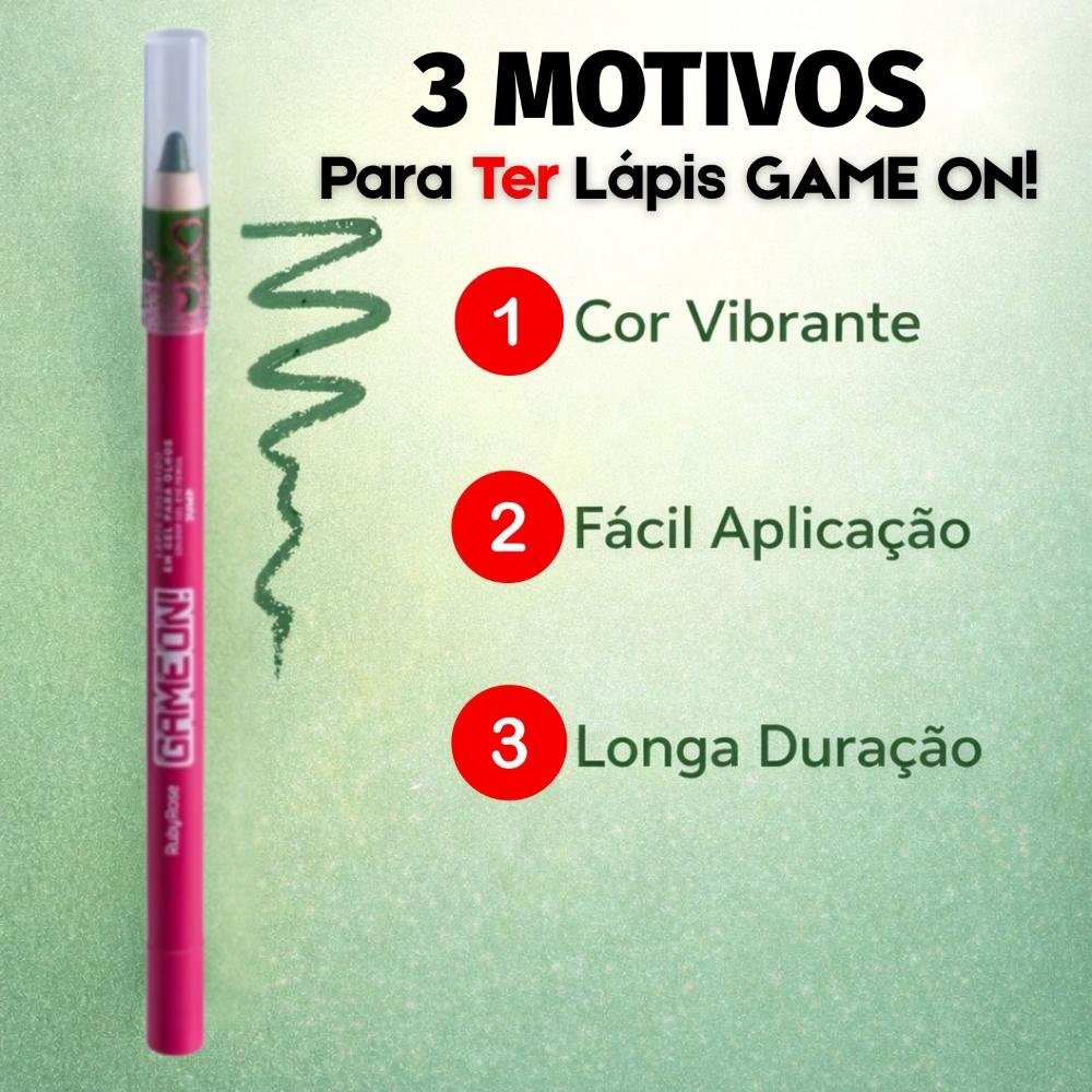Lápis Colorido Em Gel Para Olhos Ruby Rose Game On Jump Hb-2400-2 Jump 4