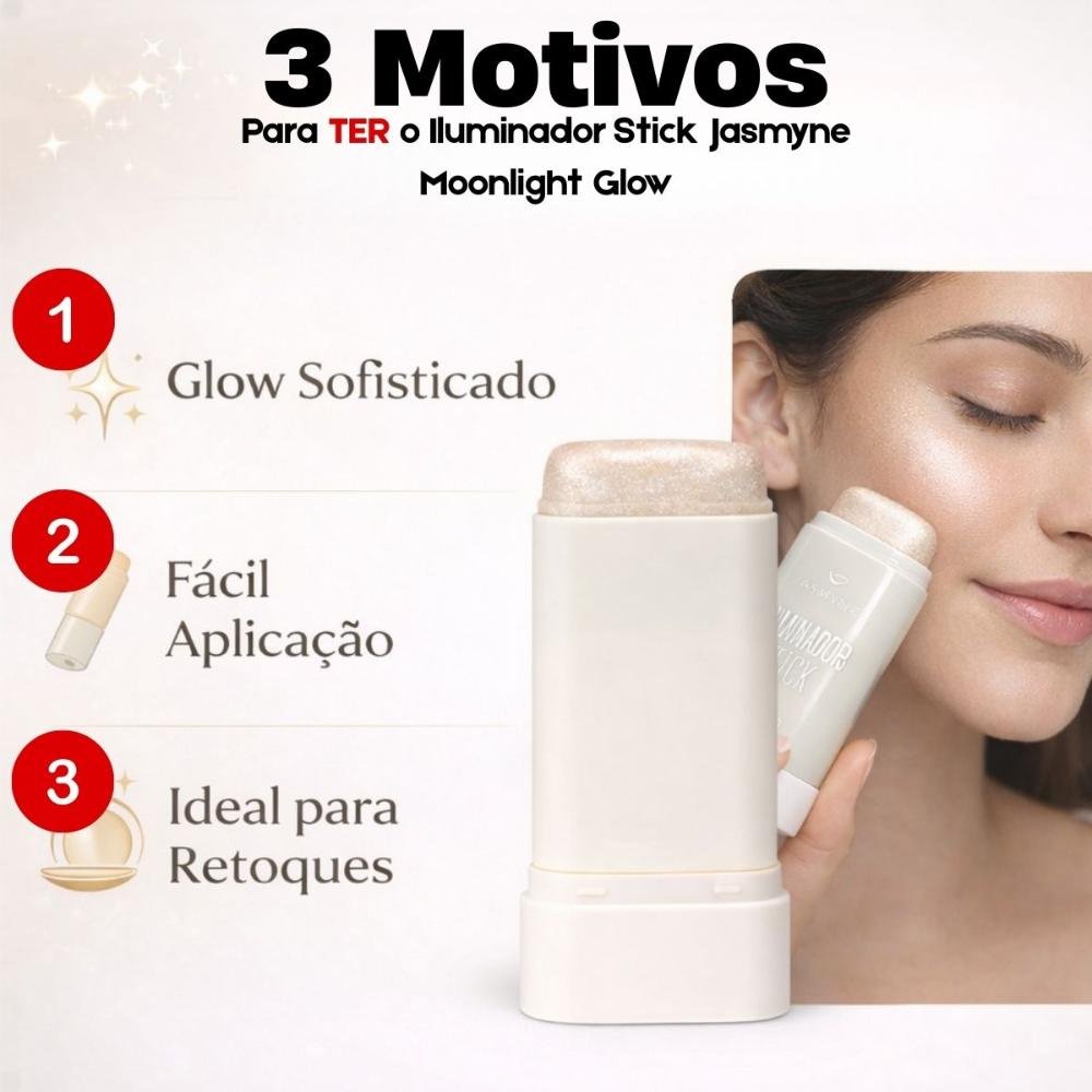 Iluminador Stick Jasmyne Moonlight Glow 12g Ref. J0108 Moonlight Glow 6