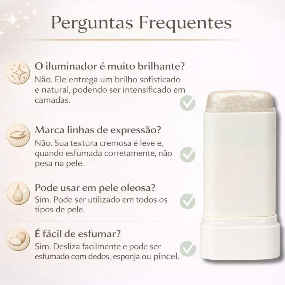 Iluminador Stick Jasmyne Moonlight Glow 12g Ref. J0108 Moonlight Glow 8