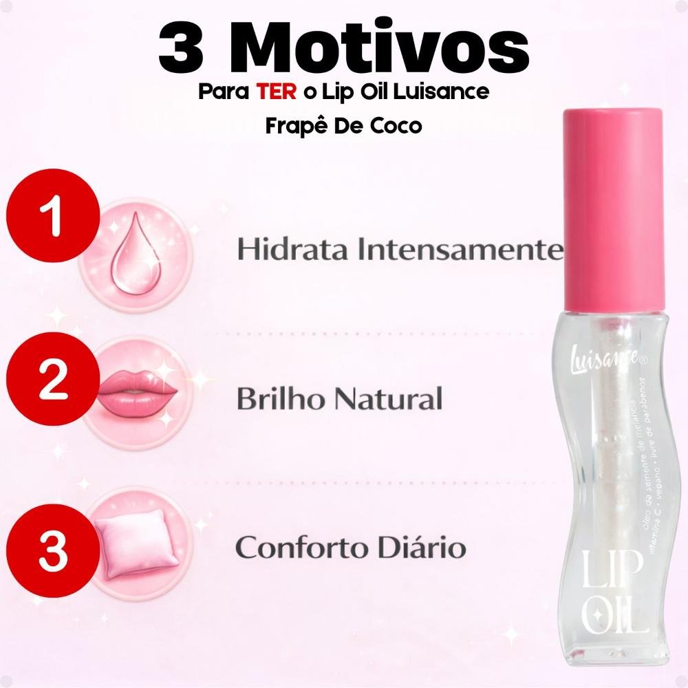 Lip Oil Luisance Frapê De Coco Ref.:L3281 Frapê De Coco 7