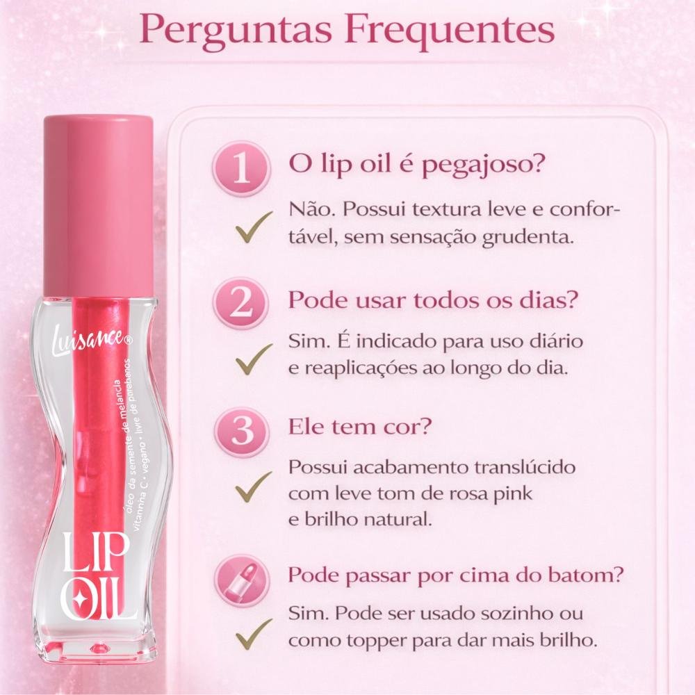 Lip Oil Luisance Néctar De Morango Ref.:L3281 Néctar De Morango 9