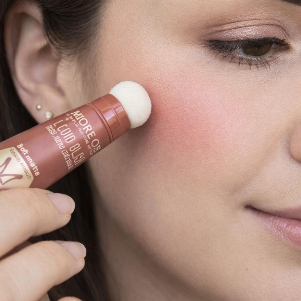 Blush Líquido Com Esponja Miss Rôse Fosco Macio 01 14ml Cor 01 4