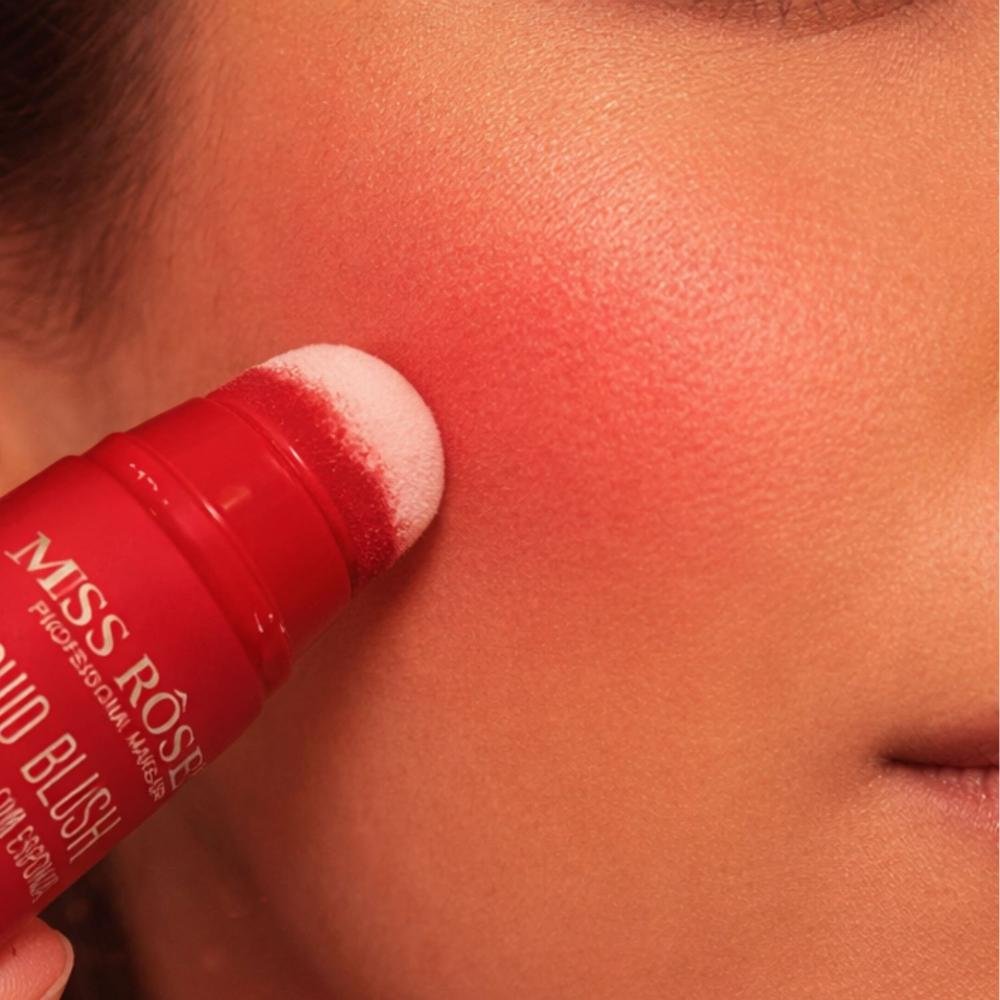 Blush Líquido Com Esponja Miss Rôse Fosco Macio 02 14ml Cor 02 4