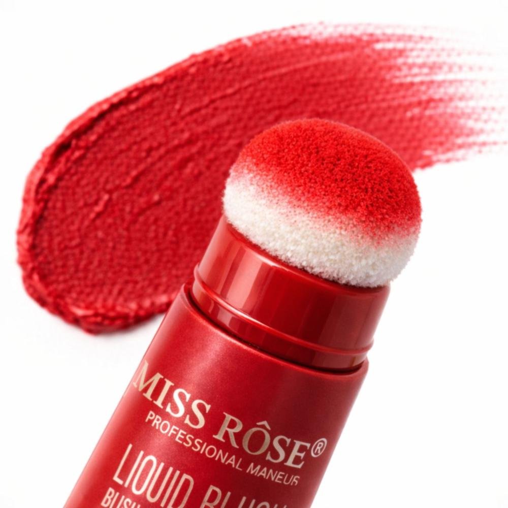 Blush Líquido Com Esponja Miss Rôse Fosco Macio 02 14ml Cor 02 5