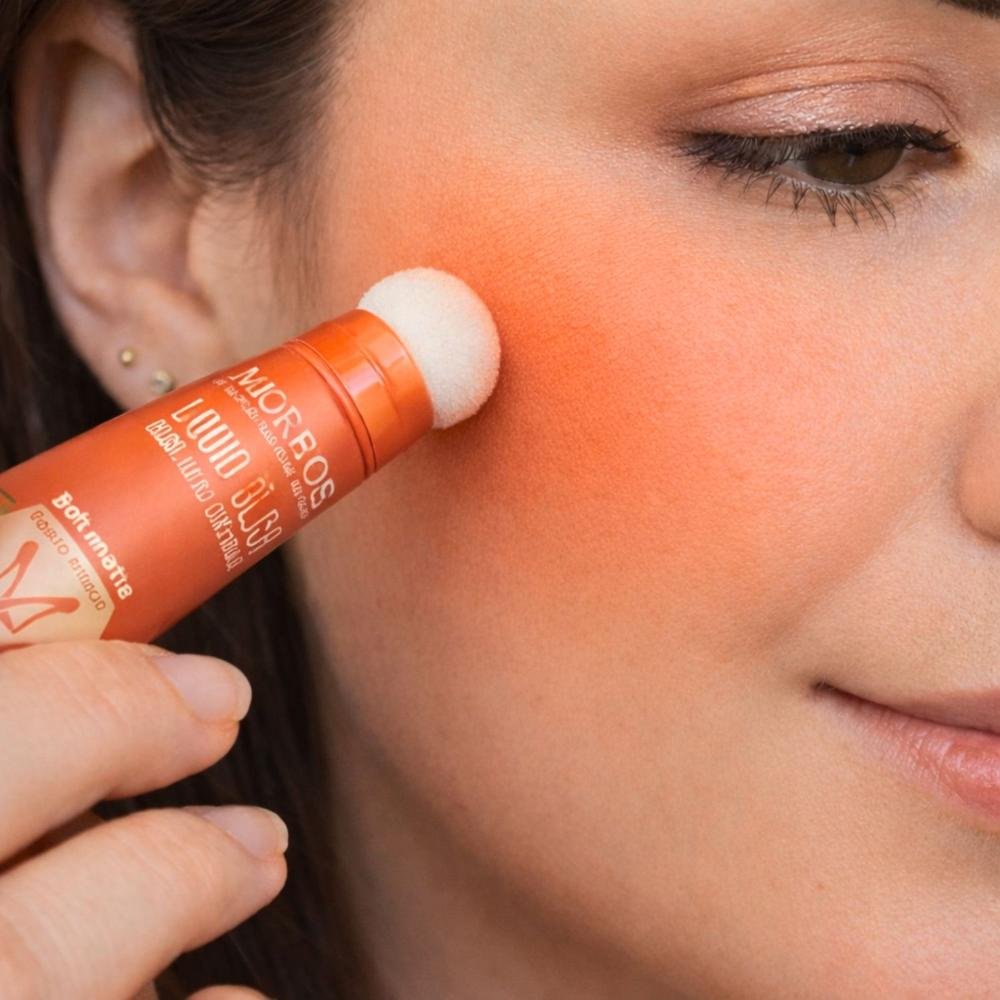 Blush Líquido Com Esponja Miss Rôse Fosco Macio 03 14ml Cor 03 4