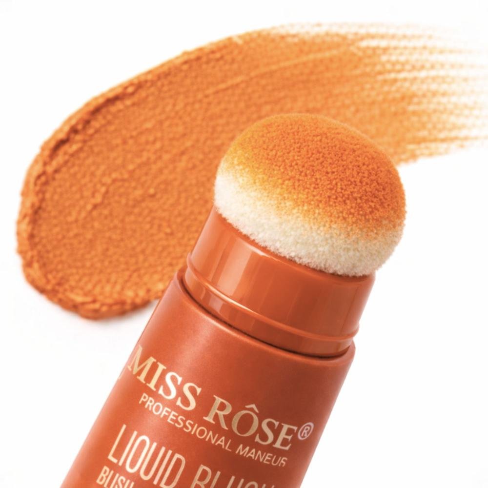 Blush Líquido Com Esponja Miss Rôse Fosco Macio 03 14ml Cor 03 5