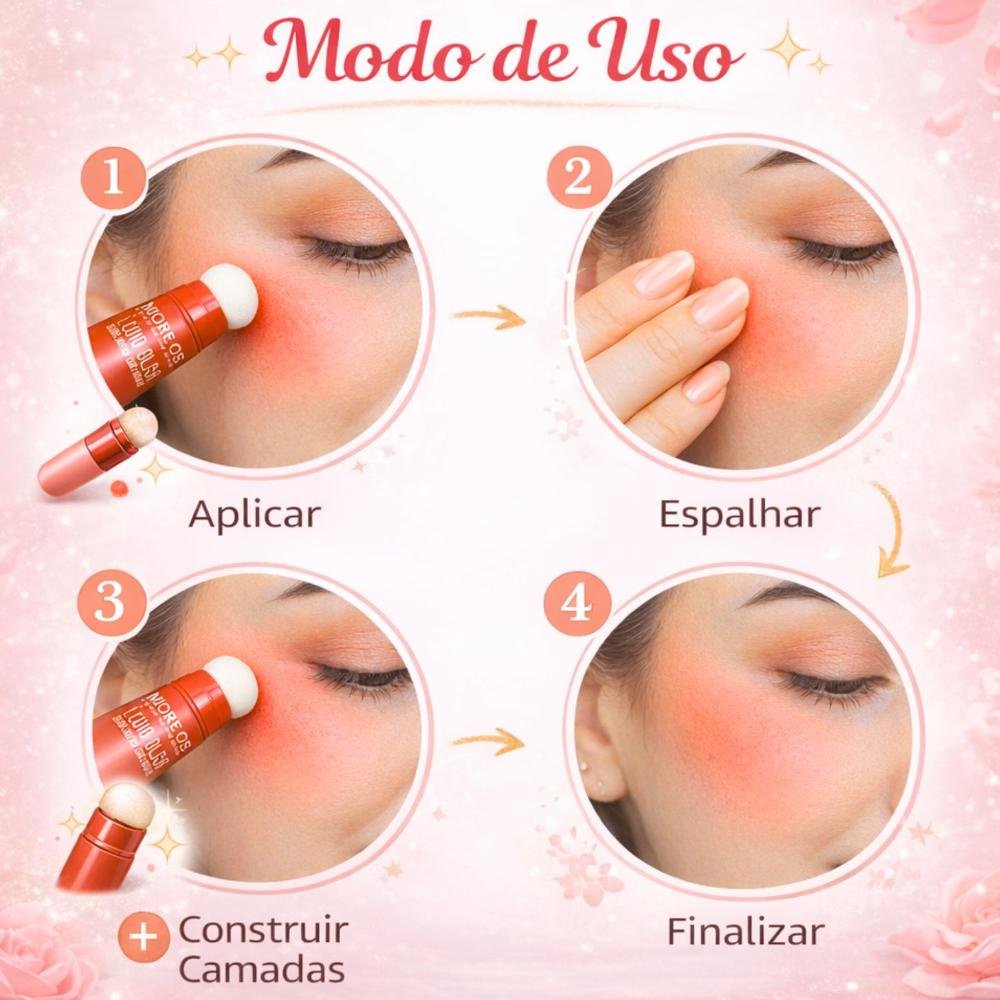 Blush Líquido Com Esponja Miss Rôse Fosco Macio 03 14ml Cor 03 7