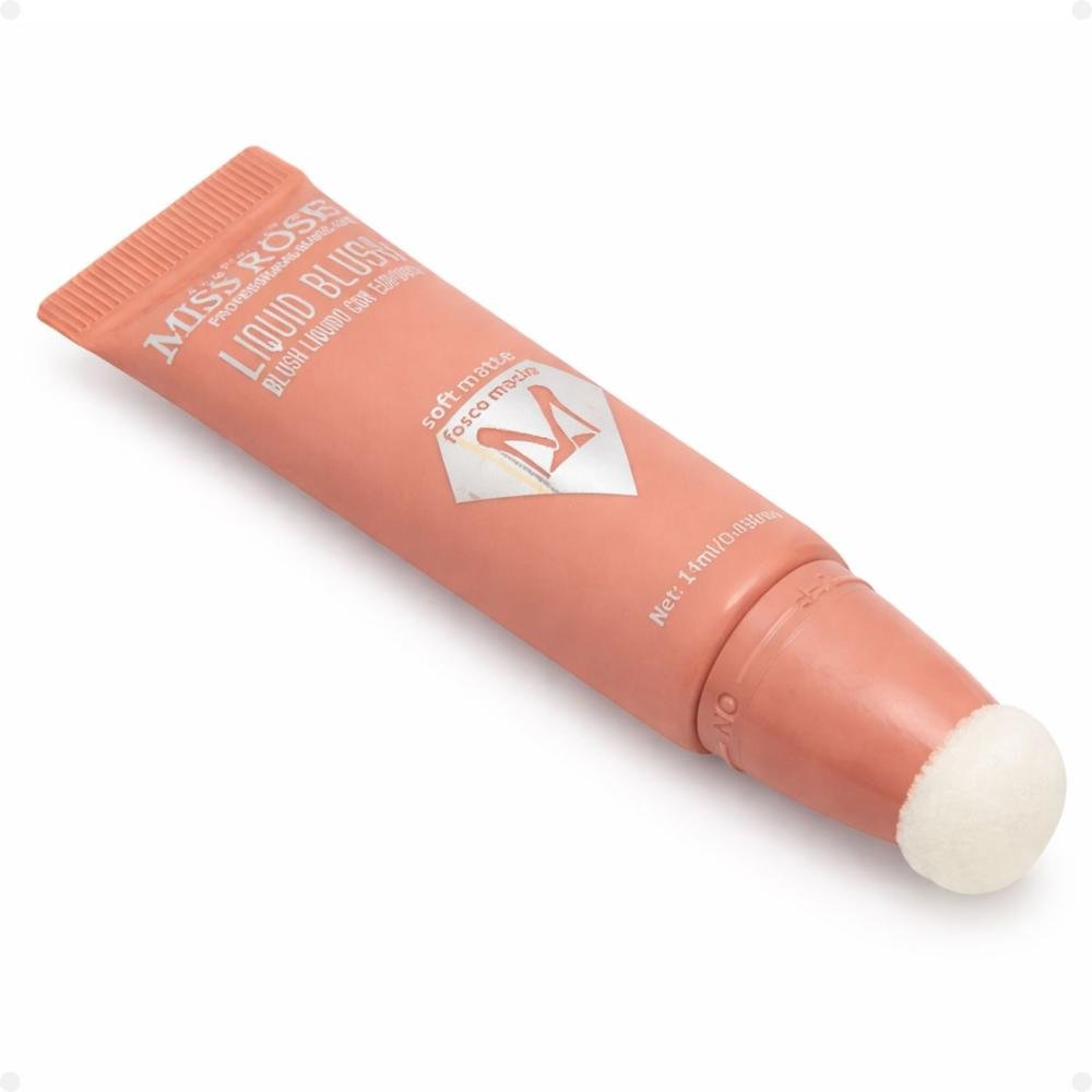 Blush Líquido Com Esponja Miss Rôse Fosco Macio 04 14ml Cor 04 3