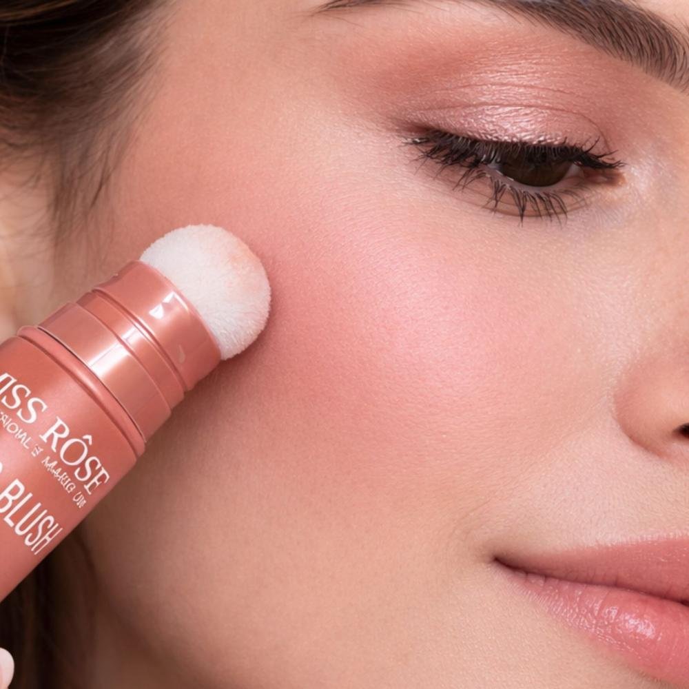 Blush Líquido Com Esponja Miss Rôse Fosco Macio 04 14ml Cor 04 4