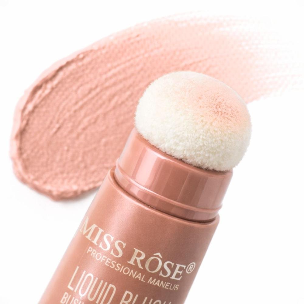 Blush Líquido Com Esponja Miss Rôse Fosco Macio 04 14ml Cor 04 5