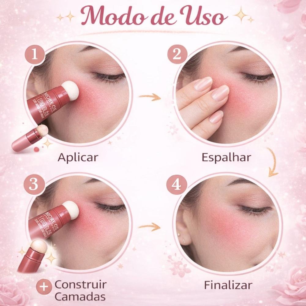 Blush Líquido Com Esponja Miss Rôse Fosco Macio 04 14ml Cor 04 7