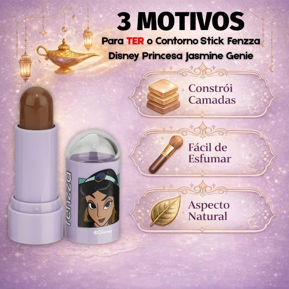 Contorno Stick Fenzza Disney Princesa Jasmine Genie Dis109 Genie 2