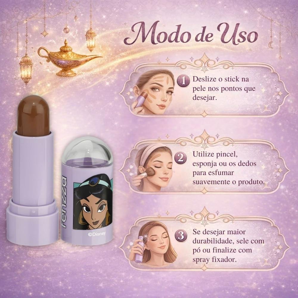 Contorno Stick Fenzza Disney Princesa Jasmine Genie Dis109 Genie 3