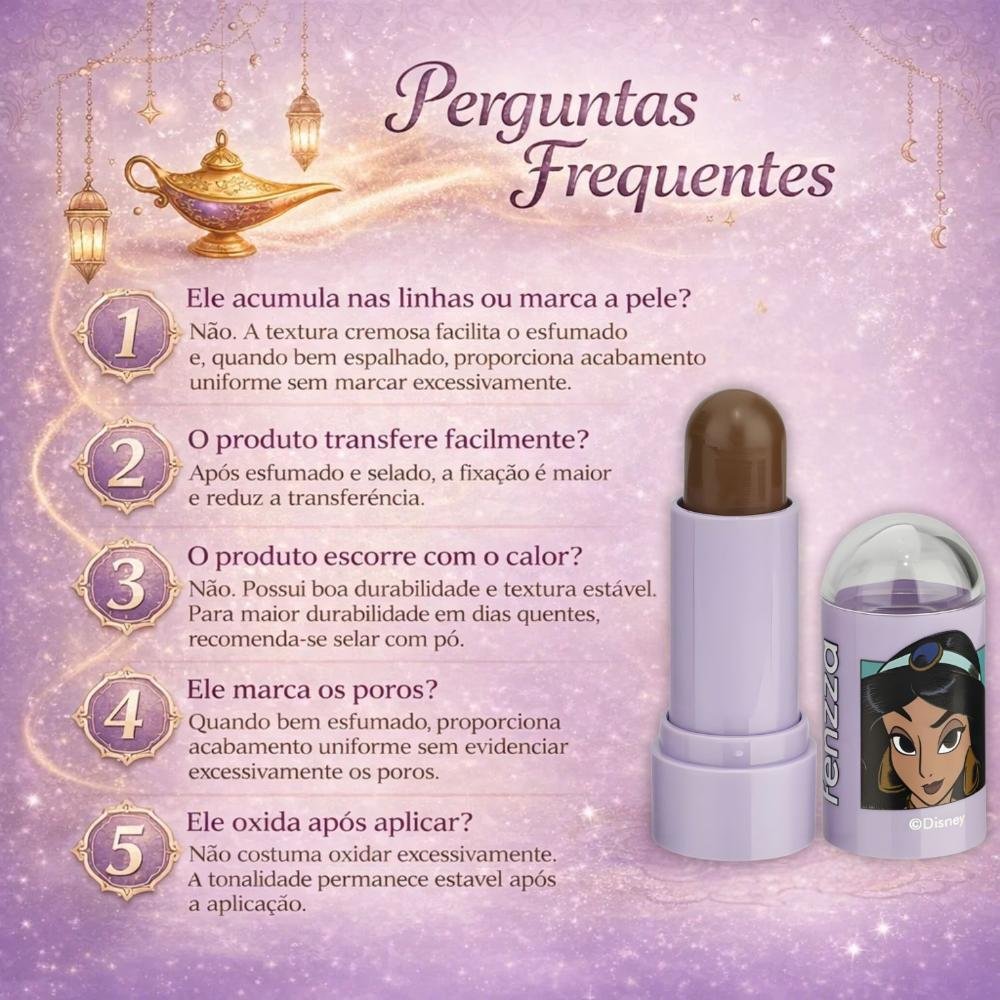 Contorno Stick Fenzza Disney Princesa Jasmine Wishes Dis109 Wishes 7