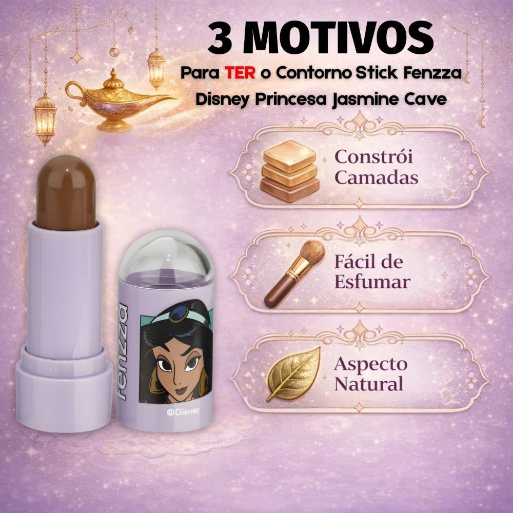 Contorno Stick Fenzza Disney Princesa Jasmine Cave Dis109 Cave 4