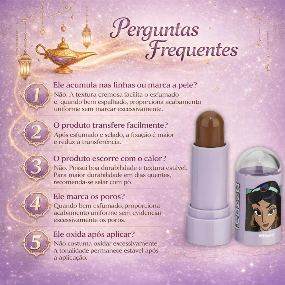 Contorno Stick Fenzza Disney Princesa Jasmine Cave Dis109 Cave 6