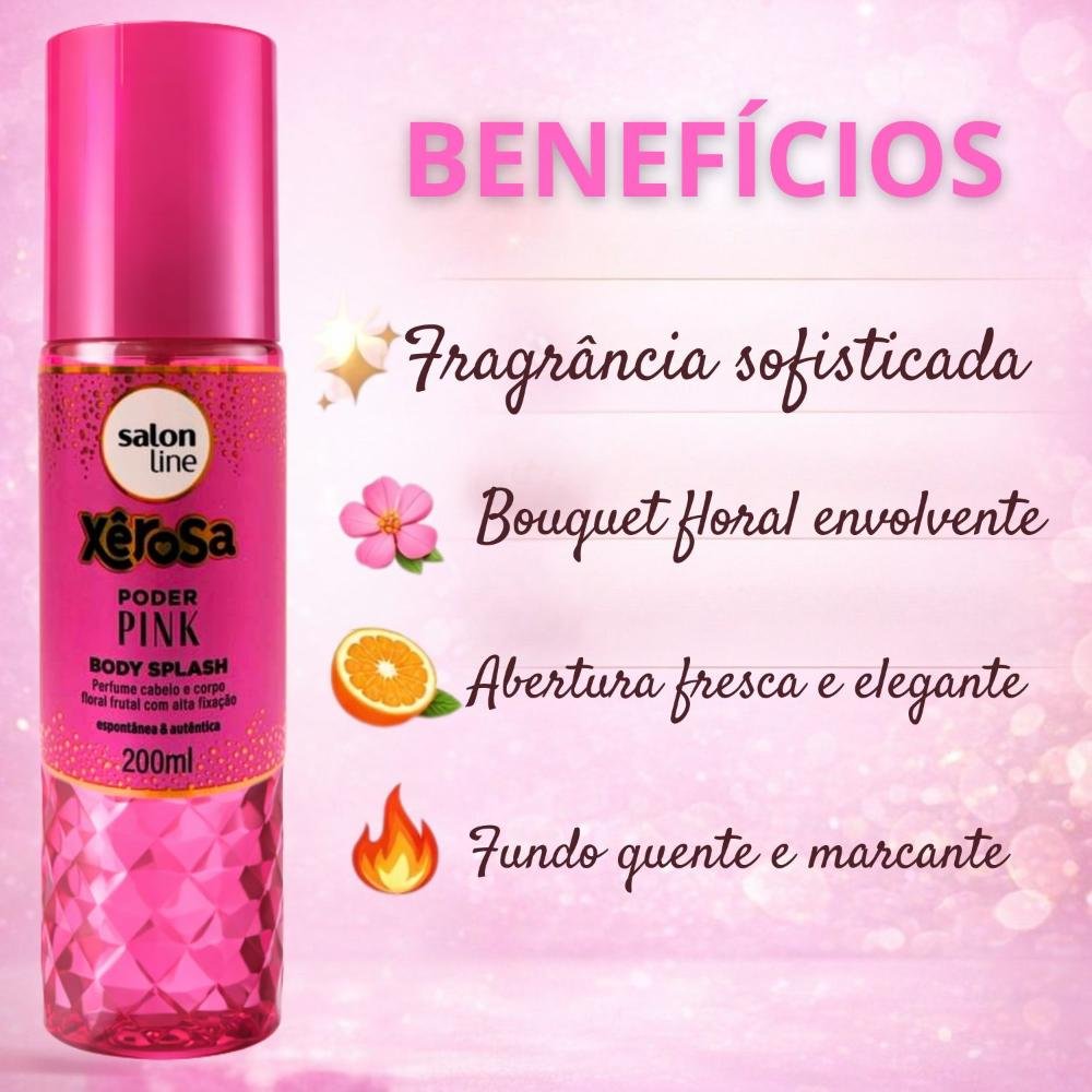 Body Splash Cabelo e Corpo Salon Line Xêrosa Poder Pink 200ml 200ml 2