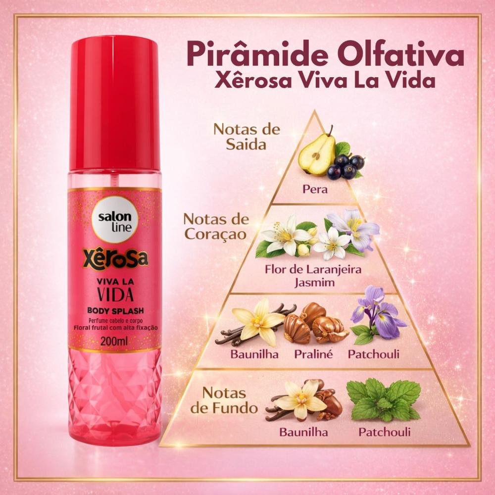 Body Splash Cabelo e Corpo Salon Line Xêrosa Viva La Vida 200ml 200ml 7