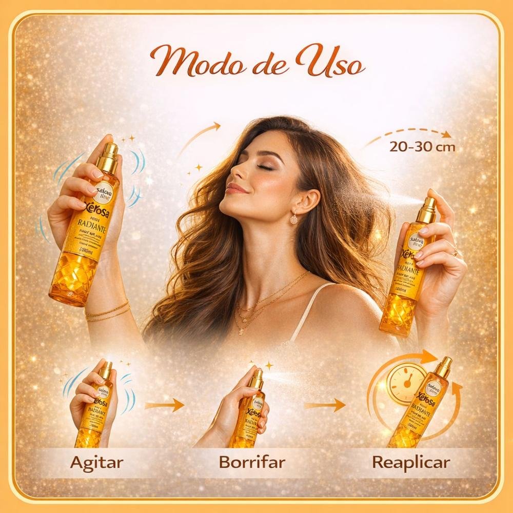 Body Splash Cabelo e Corpo Salon Line Xêrosa Miss Radiante 200ml 200ml 8