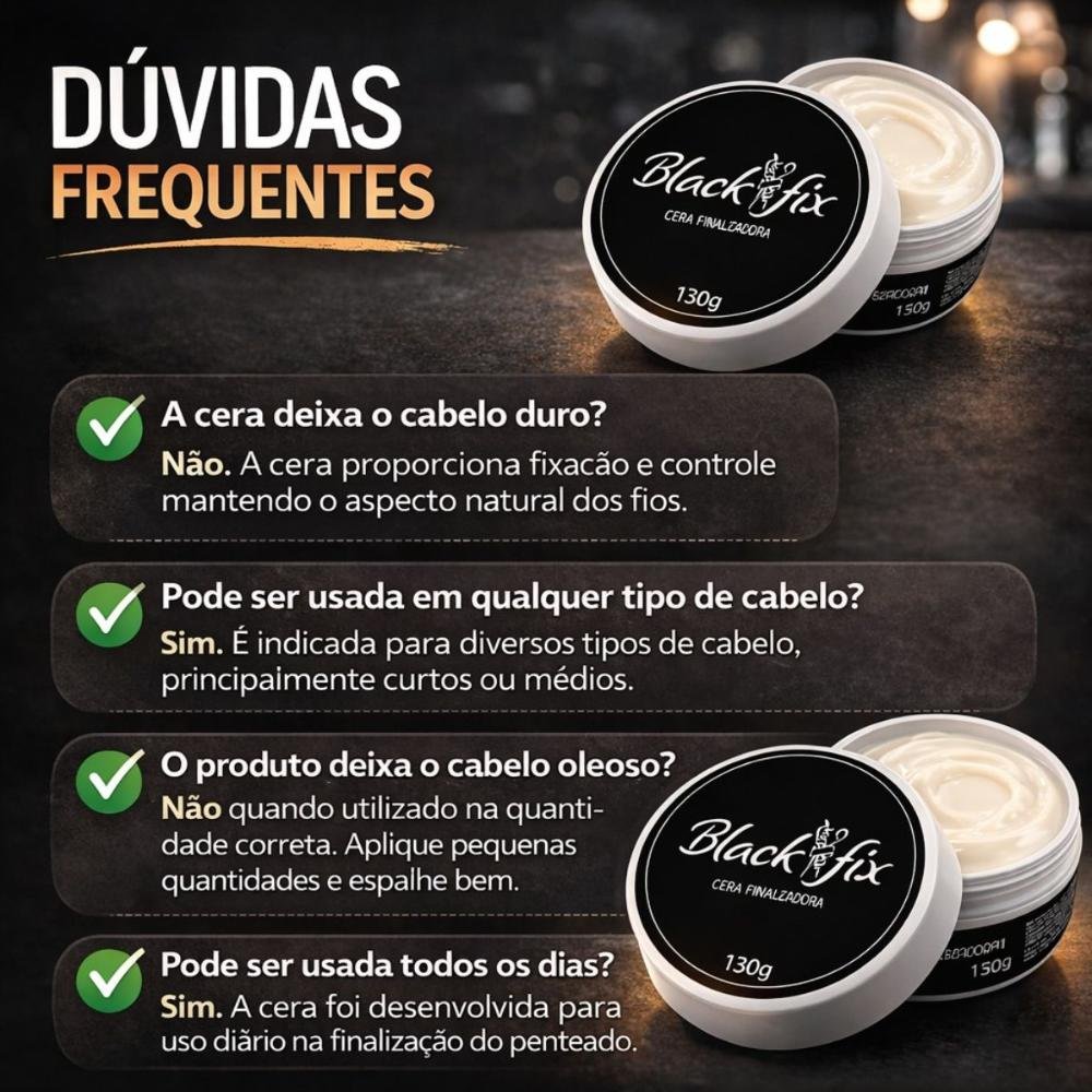 Cera Finalizadora Black Fix 130g 130g 6