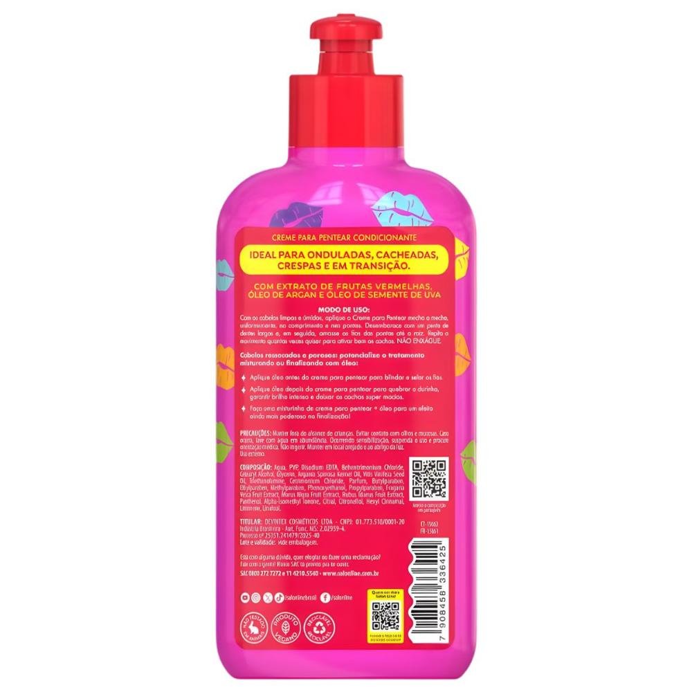 Creme Para Pentear Salon Line Definição Cachos Ostentação 300ml 300ml 6